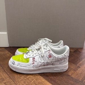 NIKE AIR FORCE 1, custom made with hand made painted art